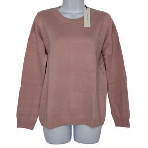 Stitches + Stripes Pink Wool Blend Sweater Size Medium